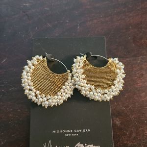 Mignonne gavigan gold and pearl earrings